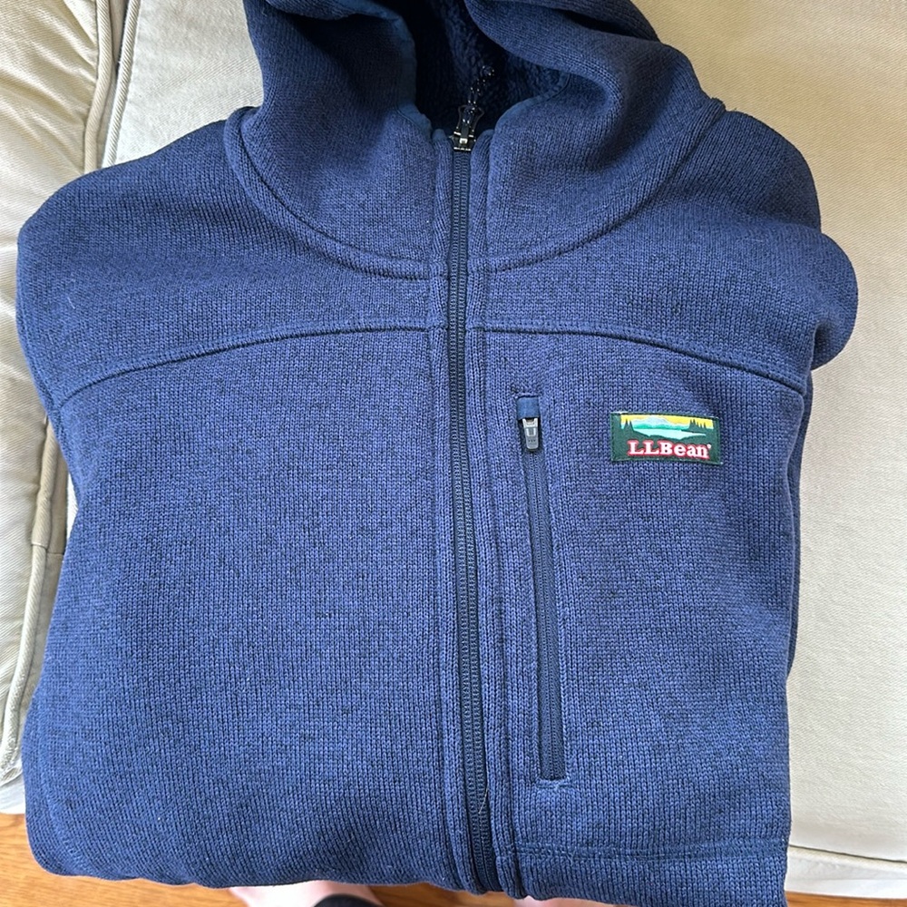 LL Bean Men’s S. Navy Zip Hoodie